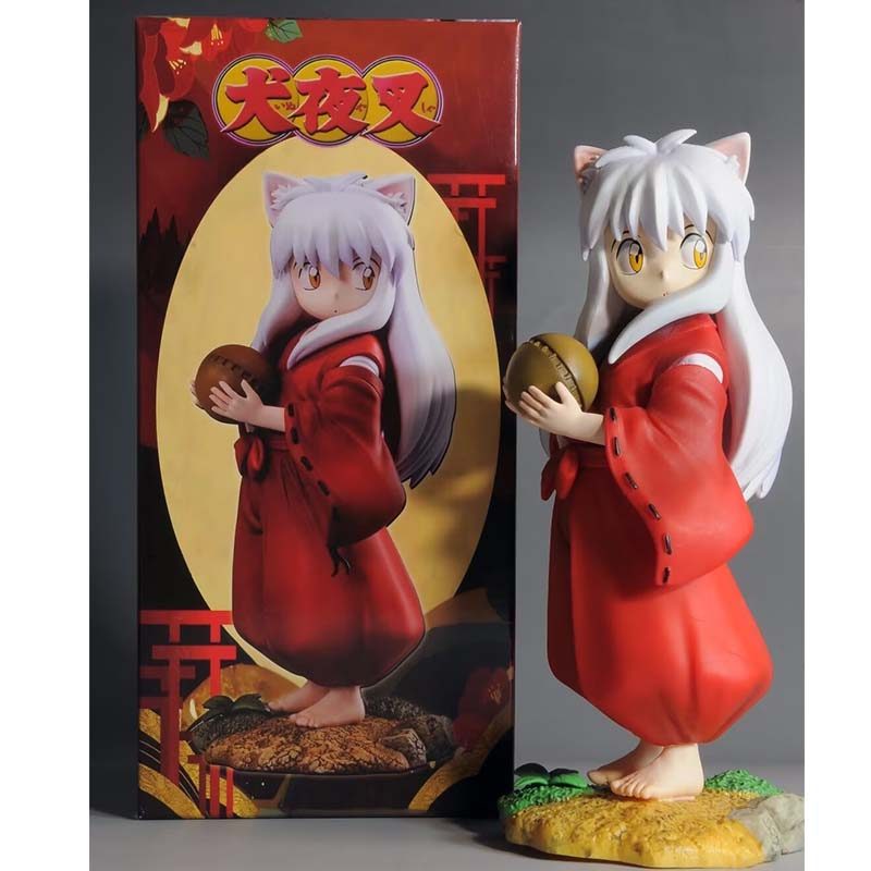 ROMA'c STORE 16cm Inuyasha Figures Gk Childhood Sesshoumaru Looking Back Holding the Ball Pose Actio