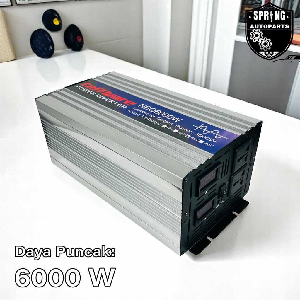 Taffware Power Inverter Mobil Pure Sine Wave DC 48V to AC 220V 6000W - NBQ6000W