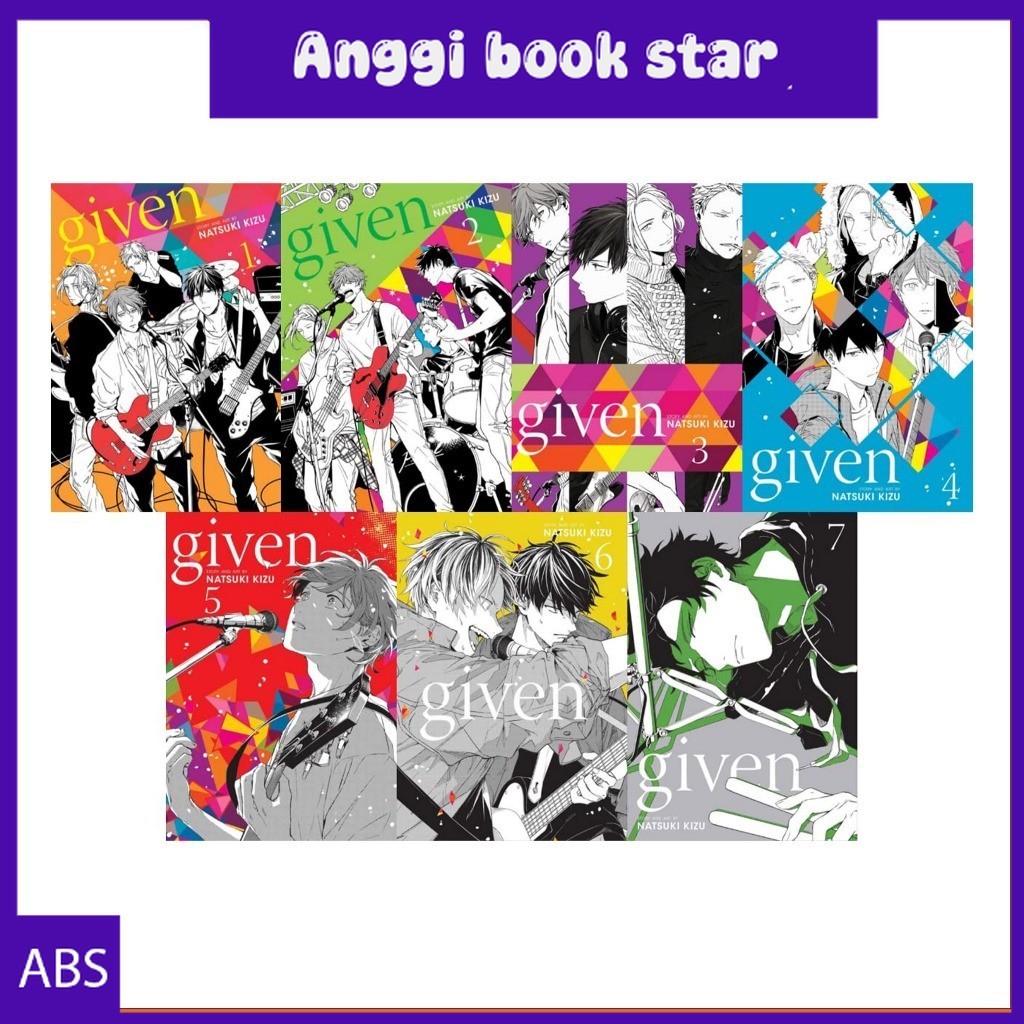 Manga Given (9 book series) by Natsuki Kizu