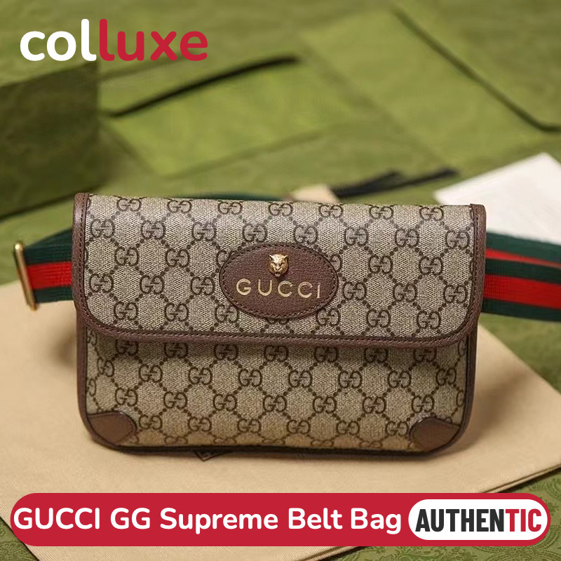 Menyediakan resi Gucci Neo Vintage GG Supreme Belt Bag tas sabuk