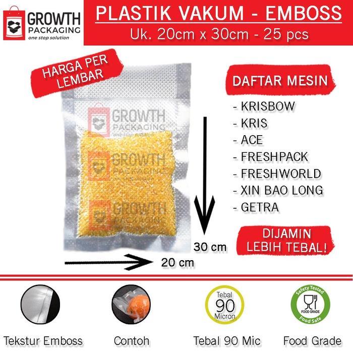 plastik vakum embos 20x30 + vacuum embossed