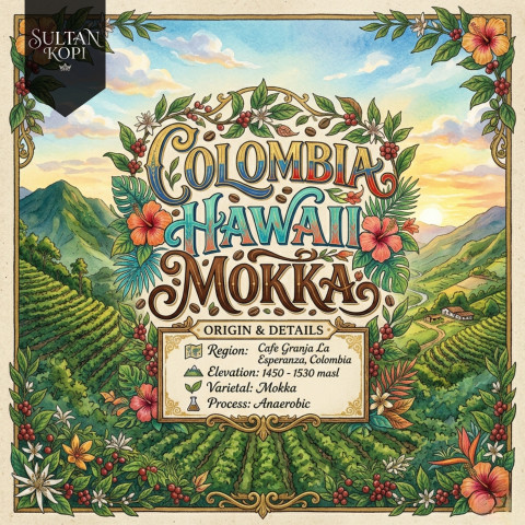 Colombia Hawaii Mokka Green Bean Import 500 Gr | Specialty Soffee Beans