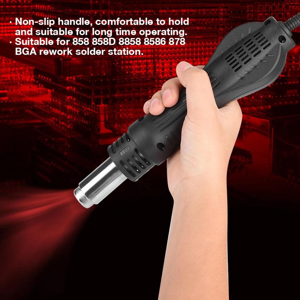 Solder Station Handle, Hot Air Soldering Gun Handle for 858 858D 8858 8586 878 BGA Rework Solder Sta