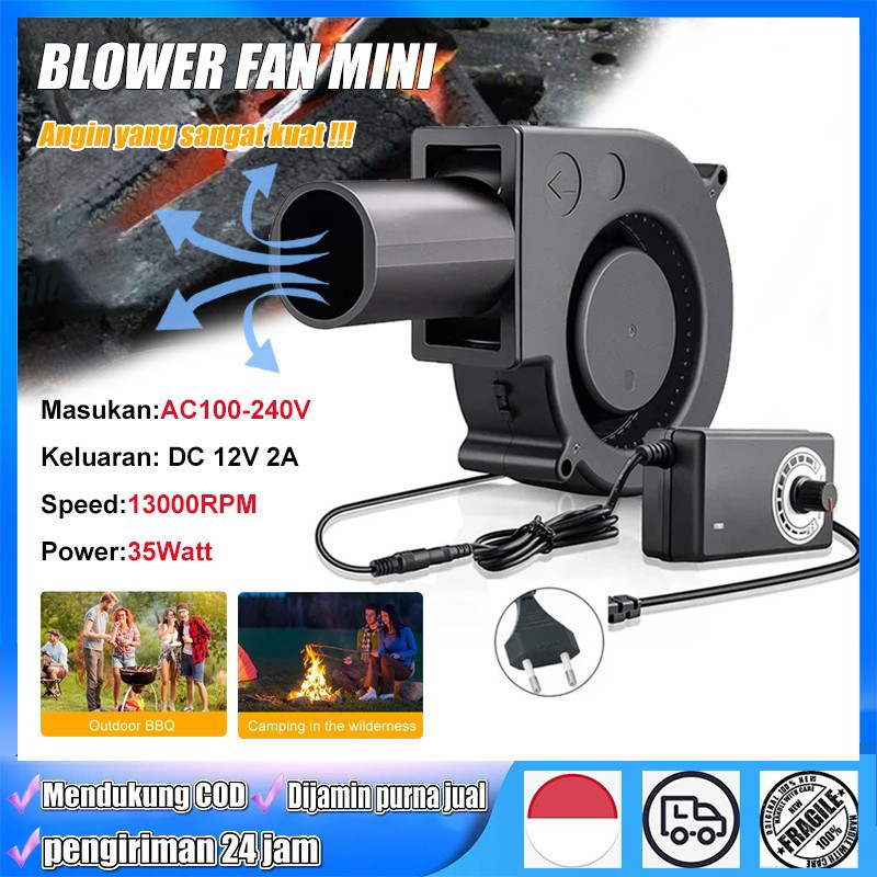 2500 RPM Blower Mini BBQ Kipas 1 Set | Kipas Blower Kompor Oli Bekas Kompor Memasak Mesin Blower Keo