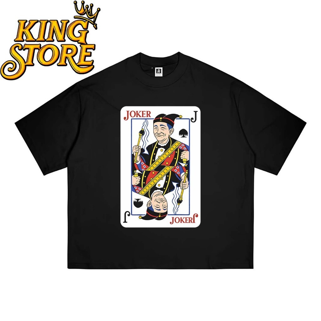 Kaos Ahuy KAOS JOKOWI - MOTIF KARTU JOKER JOKOWI - Kaos Dinasti Jokowi Presiden Indonesia Merdeka BI