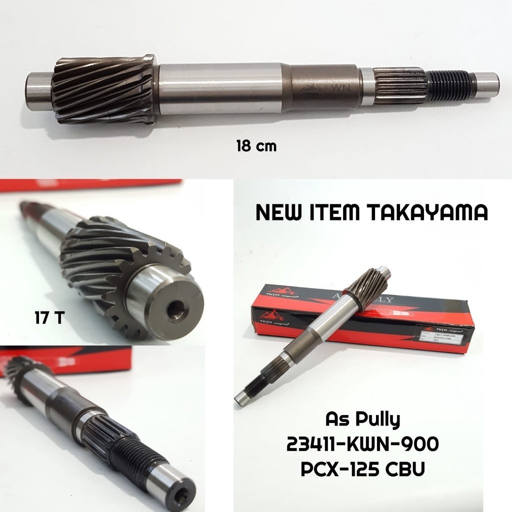 AS PULLY / AS PULY / AS PULLEY HONDA PCX 125 CBU (23411-KWN-900) MERK TAKAYAMA