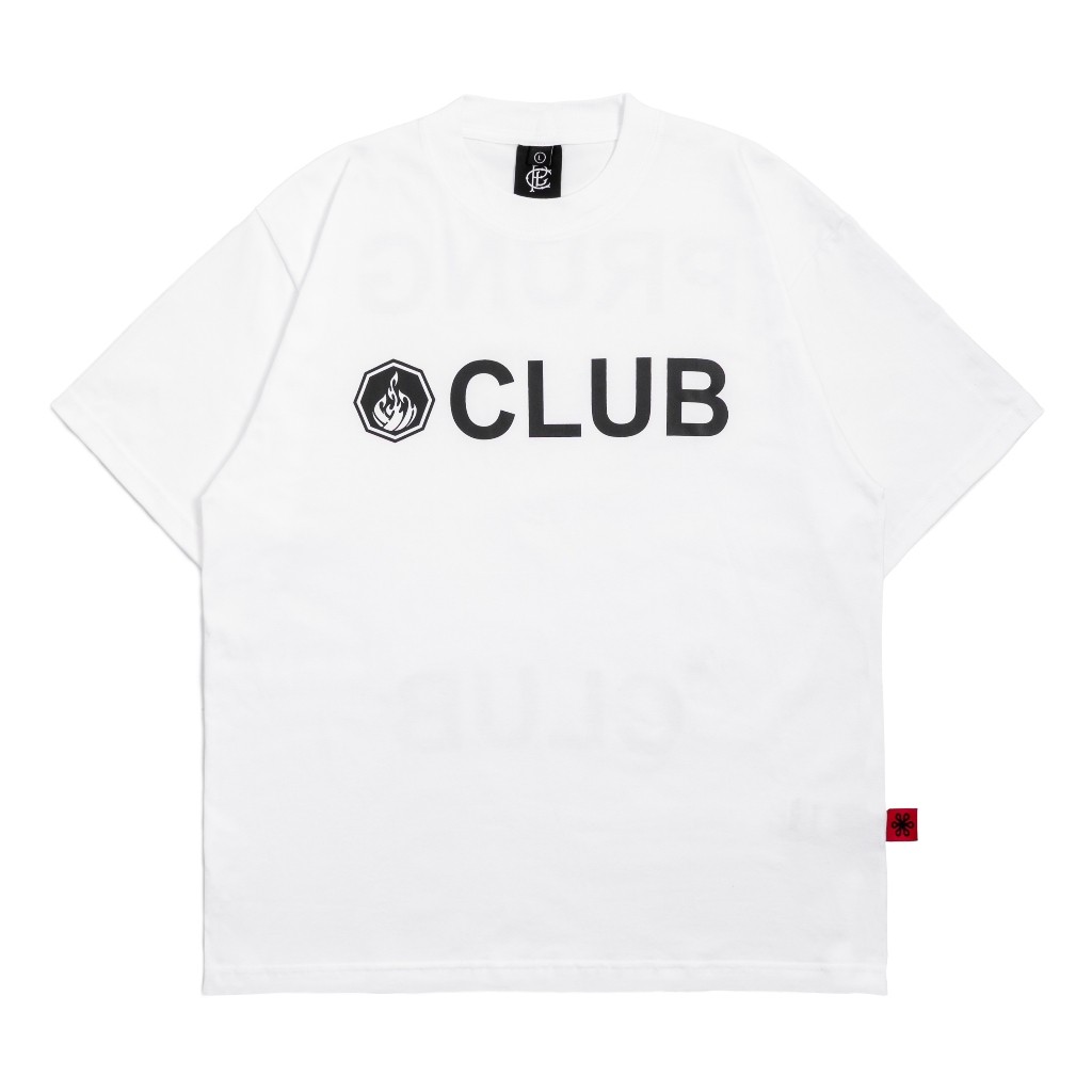 Lads & Club x Prung Terrace Wear - PLC White Tees Baju Kaos Pria