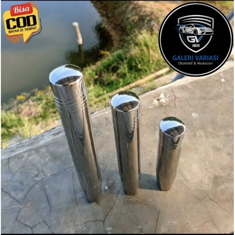 MUGEN POLOS/STENLIS STEEL /TONGKAT PRESNELING/SHIFT KNOB/TIAS GIGI