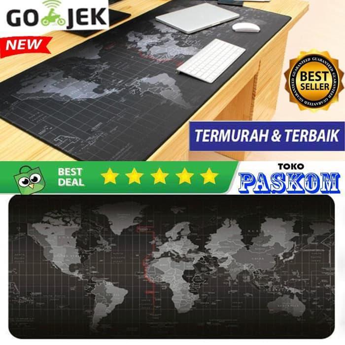 ZOE COMP Mousepad Gaming Motif Peta Dunia 400x800 mm/Gaming Mousepad JUMBO XXL
