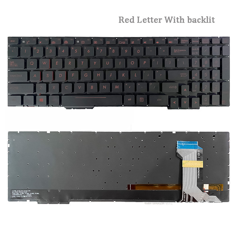 PREORDER New Laptop Keyboard For Asus FX553 FX553VD FX553VE Red Letter With backlit