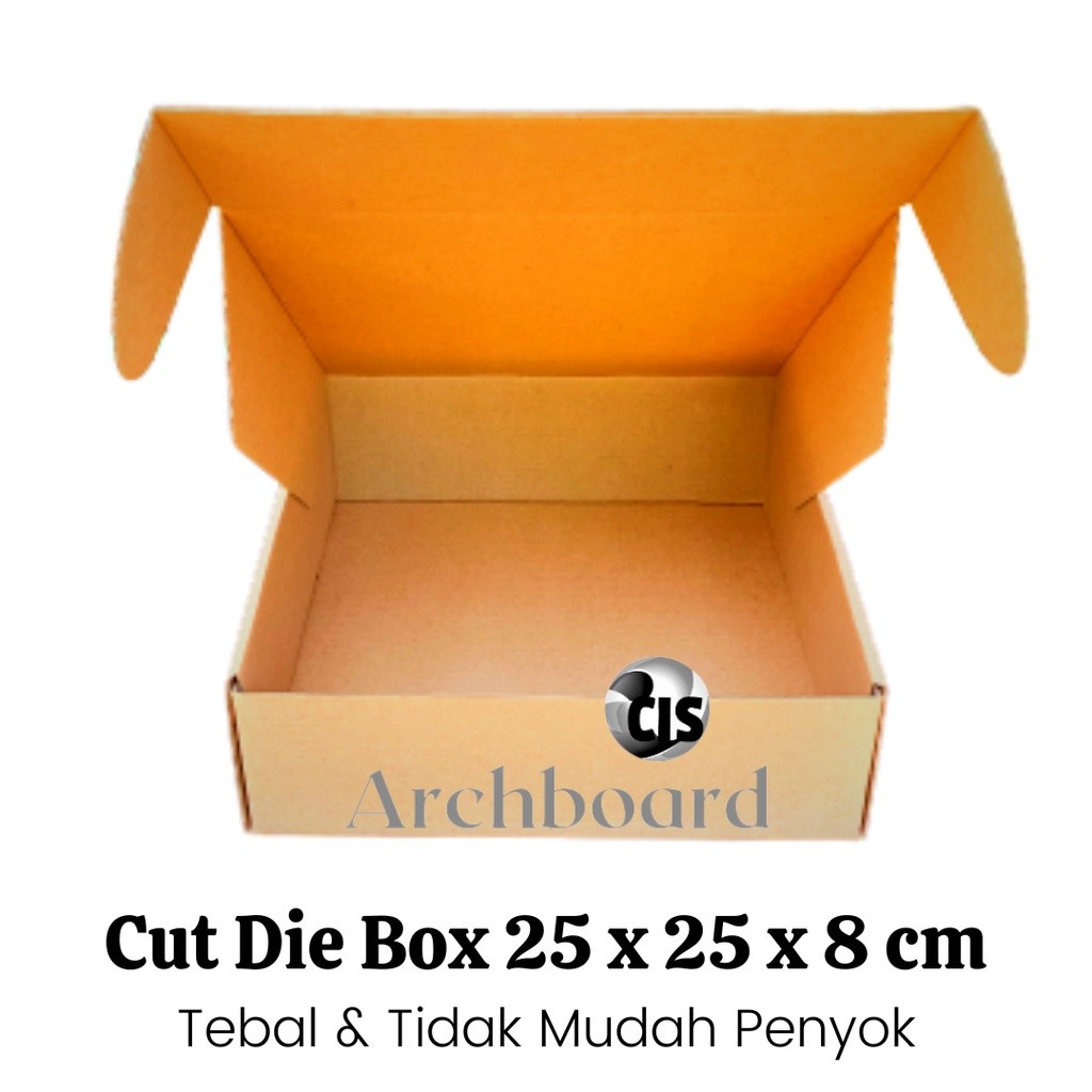 Kardus Die Cut Polos Uk 25x25x8 cm / Box Pizza 25 x 25 x 8 cm