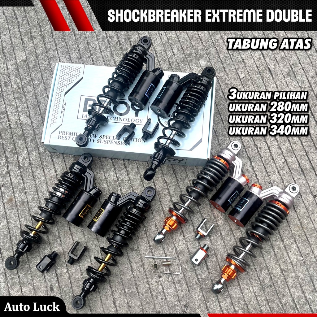 SHOCK BREAKER BBOY KTC TABUNG ATAS 280MM 320MM 340MM DOUBLE KLIK VARIASI CLICK STEL SAMPING ORIGINAL