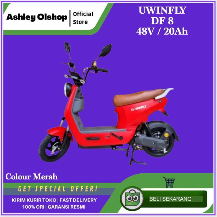 Sepeda Listrik Uwinfly DF8 Dragonfly 8 Baterai 48V/20Ah DF 8 [MERAH]