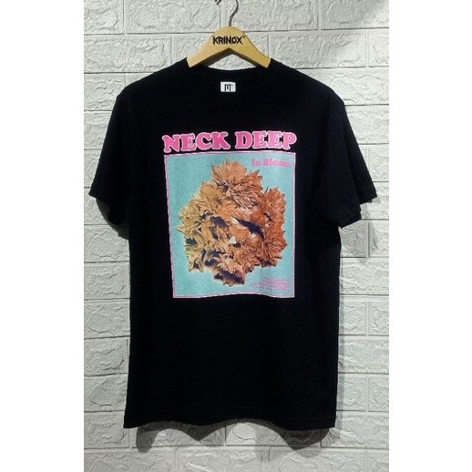 (COD) T-shirt Kaos Band NECK DEEP - IN BLOOM Built Up Premium