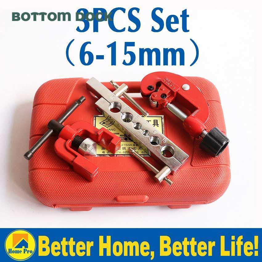 Flaring Tool Kit 6-15MM Alat Pengembang Pipa Tembaga AC Rem 6 Ukuran Lengkap Kotak - Flering Pipa Pr