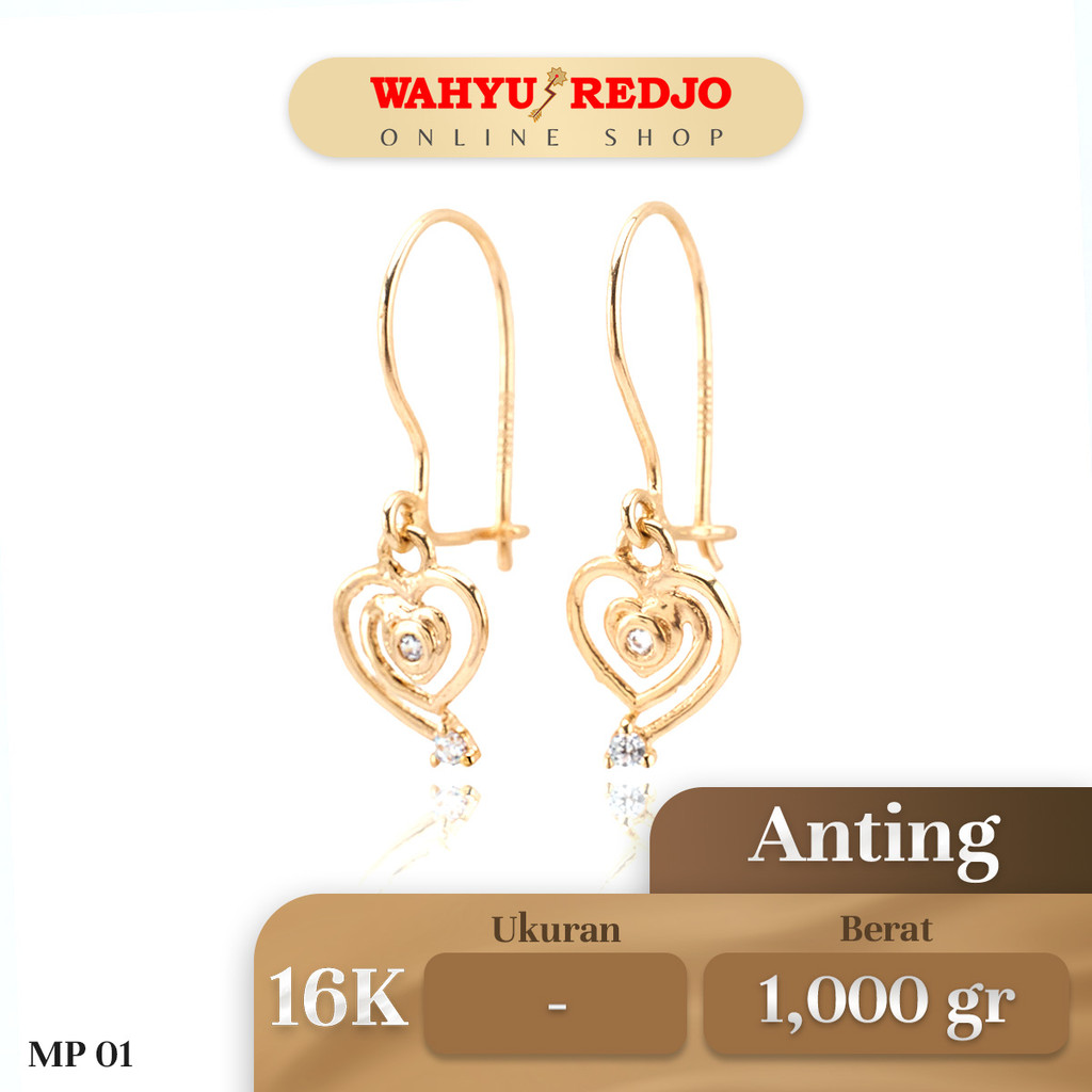 Anting Emas Kadar 16K Wahyu Redjo AN-16K-30002627