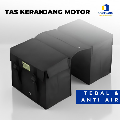 Tas Kurir Motor Tebal Anti Air Tas Obrok Motor Tas Samping Motor Belakang Side Bag Motor Tas Bronjon