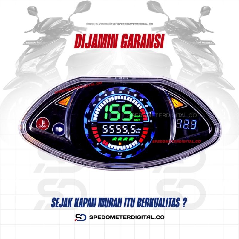 Spedometer Digital Vario 110 Karbu