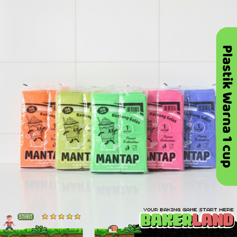 Kantong plastik cup 1 gelas/plastik 1cup/plastik kecil/plastik cup 10x30/plastik warna warni tebal