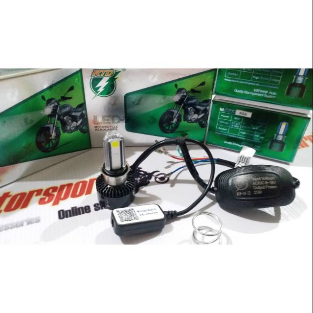 BOHLAM MOTOR LED RTD ADJUSTABLE LAMPU SENJA PAKAI ANDROID