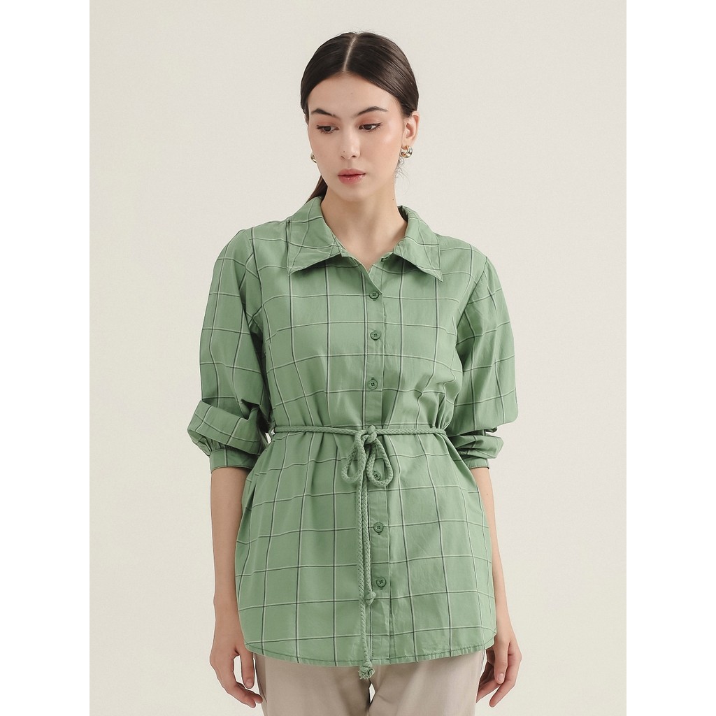 EXPAND Irehana Blouse |Kemeja Wanita - Atasan Lengan Panjang