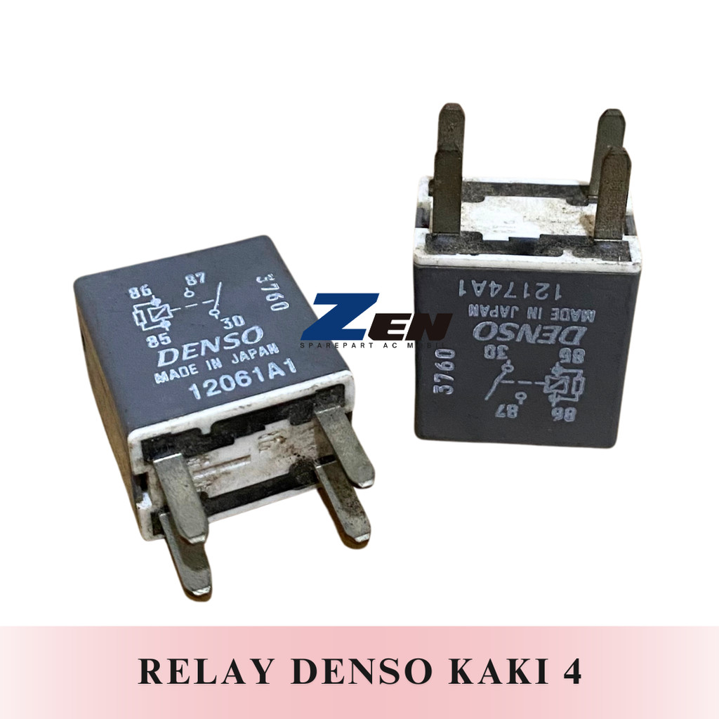 RELAY DENSO 12VOLT KAKI 4 RILEY RELAY DENSO 7181 - 8374