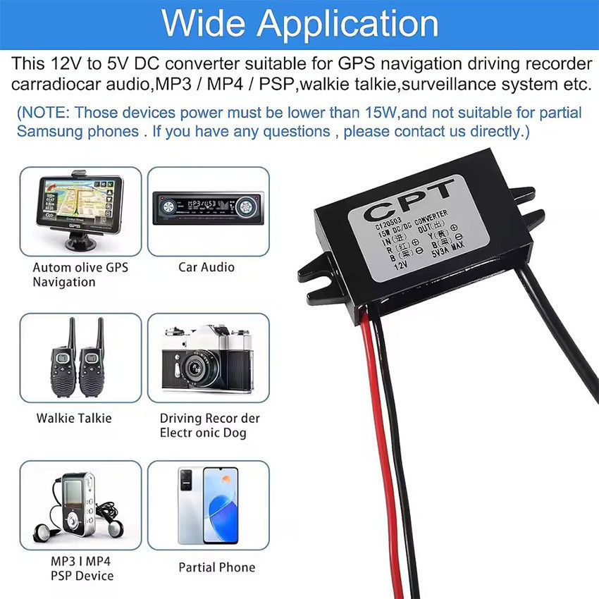 Step Down Converter Inverter Dc 12 Ke 5V Dual Usb Penurun Tegangan Step Down Stepdown Konverter Dc