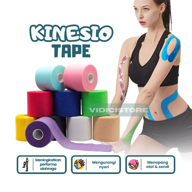 Kinesio Tape / Tapping / Kinesiology Tape 5 cm x 2,5 m Termurah Tapping Wrist Olahraga Fitness