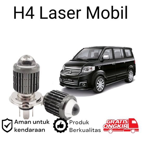 2pcs Lampu Utama LED H4 Laser Putih Mobil Suzuki APV Koko