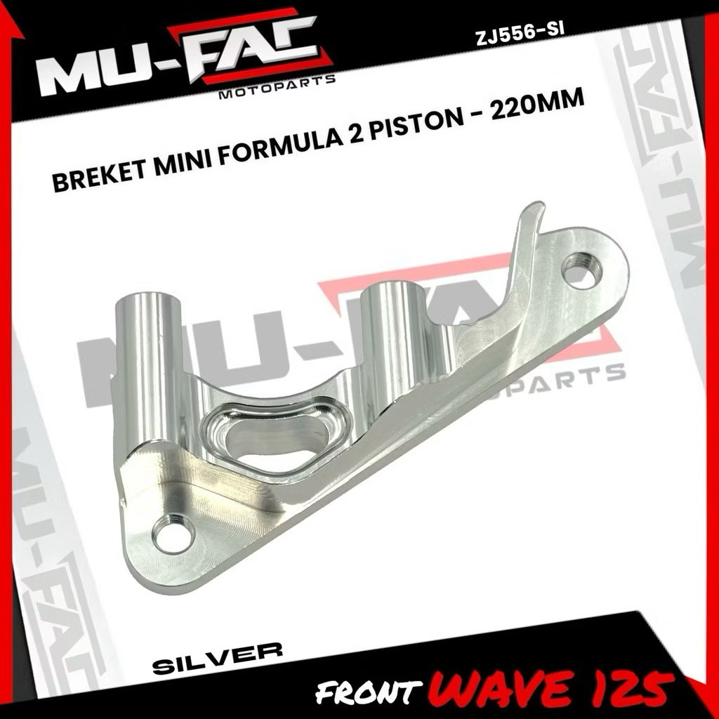 BREKET KALIPER MINI FORMULA UKURAN 220MM WAVE 125 , SUPRA 125 KARBU , KARISMA