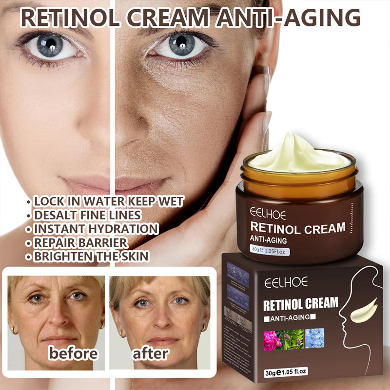 Retinol Wrinkle Remover Face Cream Firming Lifting Anti Aging Fade Fine Lines Moisturizing Whitening