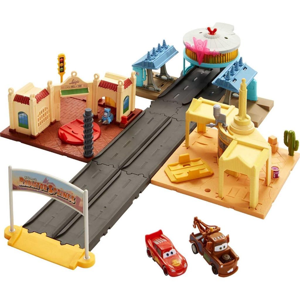 Mattel Disney Pixar Cars Playset With Vehicles