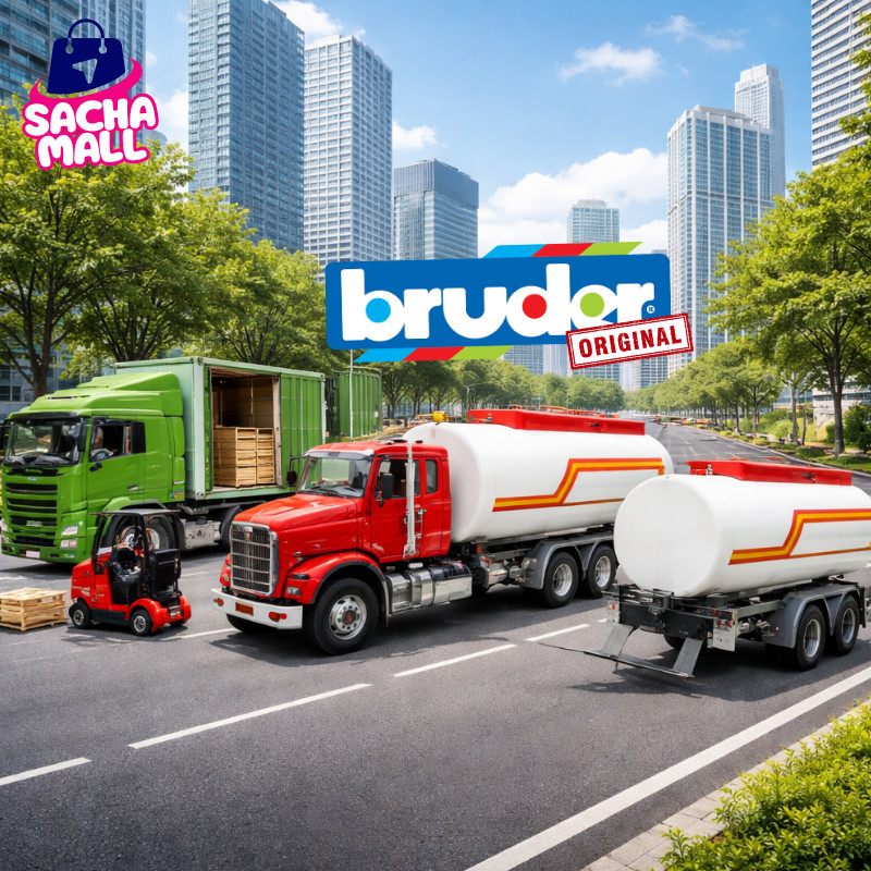 SACHA MALL Bruder 02827 Mack Granite Tanker Truck | Diecast 1: 16 Mainan Miniatur Mobil Truk Scania 