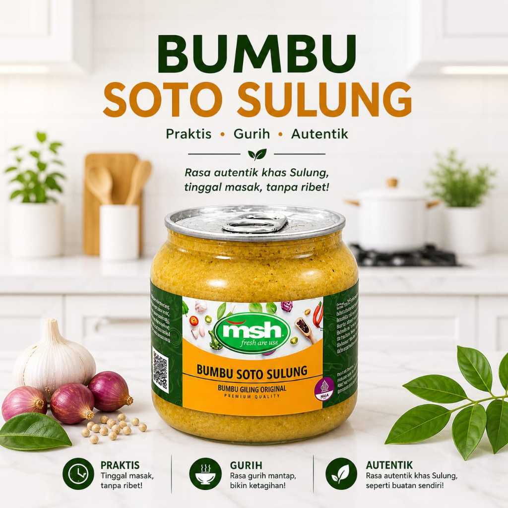 TERLARIS MSH Bumbu Soto Sulung Asli 190 gr , Bumbu Soto Sulung Rempah Alami , Bumbu Soto Sulung Tanp
