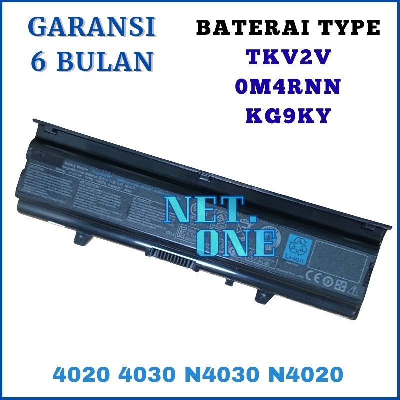 Baterai Battery Compatible For N4020 N4030 N4030D 4020 4030 TKV2V 48Wh -NETONE