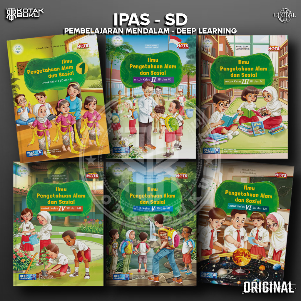 [ TS ] Buku IPAS kelas 1 2 3 4 5 6 SD Deep Learning / IPA SD / Global / Tiga Serangkai