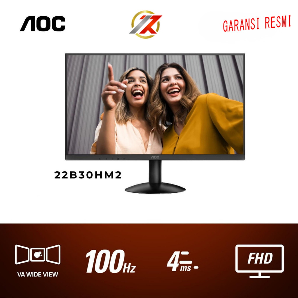 MONITOR AOC 22B30HM2/70 22" 1080p FHD VA 120Hz VGA HDMI Adaptive Sync AOC 22B30HM2 22INCH 22 INCH