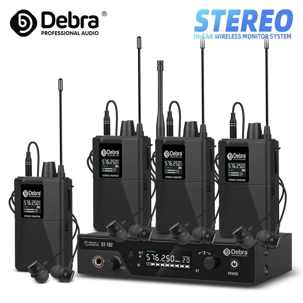 Debra Stereo InEar Monitor System Professional Stage Recorng Wireless ST102 for Stuo Drummer trument