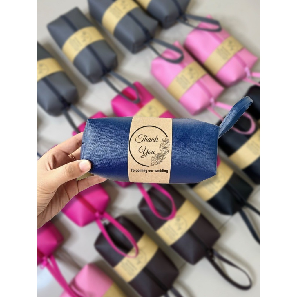 (Souvernirmu) Souvenir pernikahan dompet kosmetik souvenir pouch kosmetik souvenir pouch makeup sove