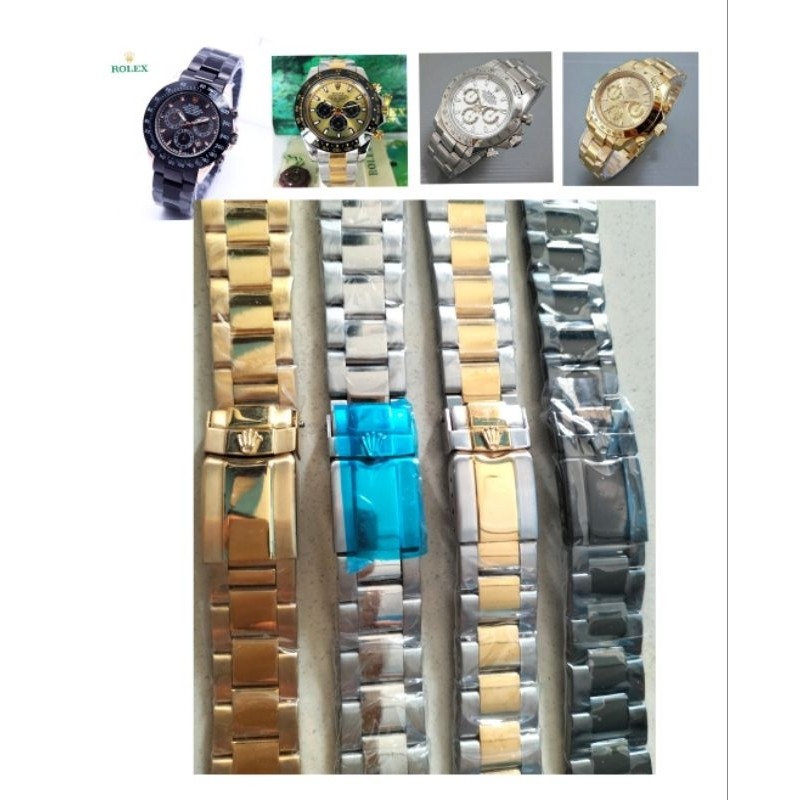 Time|| Tali jam rantai Rolex daytona Original