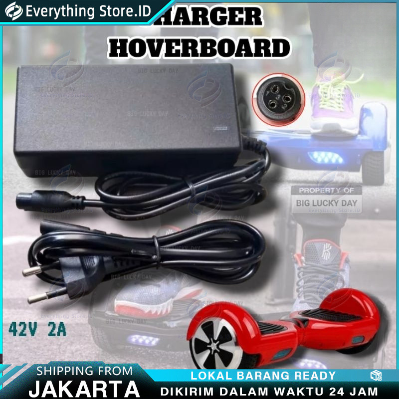 Charger 36v lithium output 42v 2A scooter listrik exotic inokim light fiido dyu himo cas batre 18650