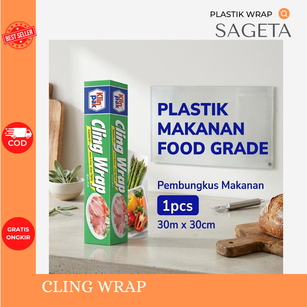 KLINPAK CLING WRAP - PLASTIK WRAP - PEMBUNGKUS MAKANAN - PLASTIK MAKANAN - PLASTIK WRAPPING