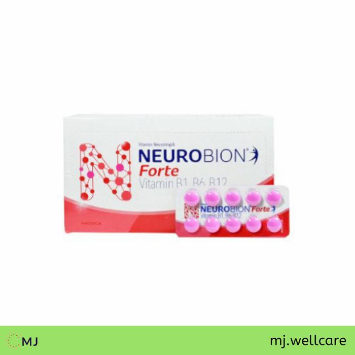 Neurobion Forte Pink Strip 10 Tablet - Vitamin B1 B6 B12 untuk Pengobatan dan Pencegahan Defisiensi 