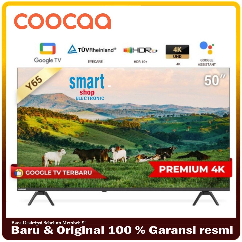 LED COOCAA TV 50 inch GOOGLE TV-Smart TV-4K UHD-Dolby Audio (Coocaa 50Y65)