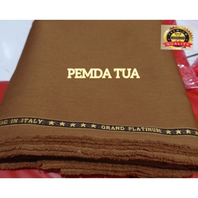 Kain Bahan Seragam Pemda PNS ASN Guru Warna khaki Tua