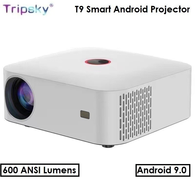 TRIPSKY T9 Proyektor ANDROID Smart Projector 500 ANSI Lumens