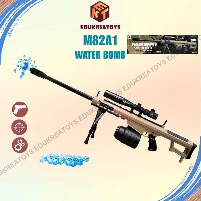 Tembakan M82A1 baretta coklat Mainan anak berlatih outdoor
