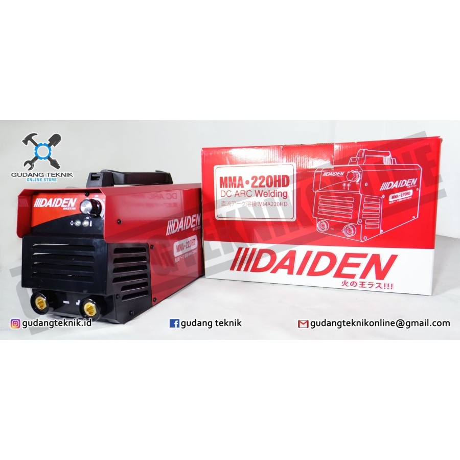 MESIN TRAFO LAS  INVERTER DAIDEN 220 HD / TRAVO LAS DAIDEN MMA 220A