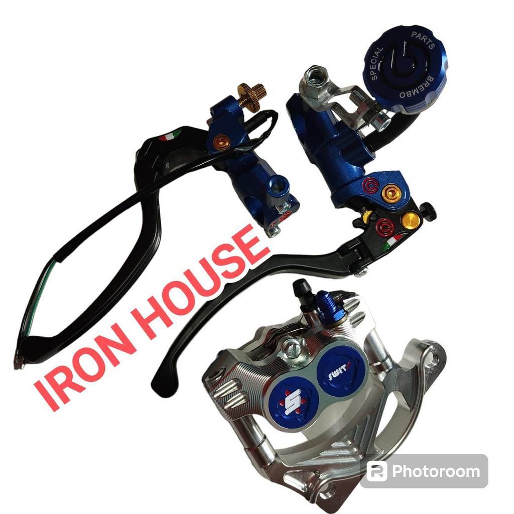 Paket master rem dan Kaliper 4 piston formula pnp mio smile soul karbu xeon karbu jupiter mx old new