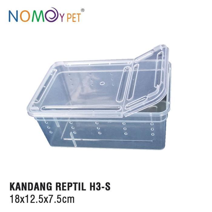 Kandang reptil S tarantula enclosure box White putih Nomoy H3 Small
